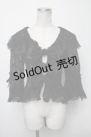 画像: metamorphose / 総レースカーディガン  黒 S-25-03-23-1035-ME-TO-HR-ZS