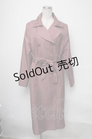 画像: axes femme / サイドプリーツロングコート  ピンクベージュ S-25-03-23-1039-AX-CO-HR-ZS