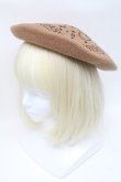 画像2: Q-pot. / ビスケットベレー帽  ブラウン S-25-03-23-022-QP-AC-AS-ZS (2)