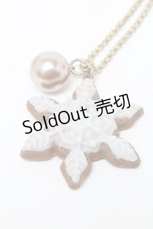 画像: Q-pot. / スノーフレークシュガークッキーネックレス   S-25-03-23-026-QP-AC-HR-ZS