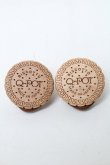 画像1: Q-pot. / プチビスケットピアス  ブラウン S-25-03-23-003-QP-AC-HR-ZS (1)