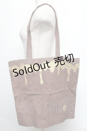画像: Q-pot. / ビターチョコレートワッシャートートバッグ  ブラウン S-25-03-23-034-QP-BG-AS-ZS