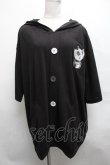 画像1: NieR Clothing / 刺繍カーディガン風プルオーバー  黒 S-25-03-25-040-PU-TO-HR-ZS (1)