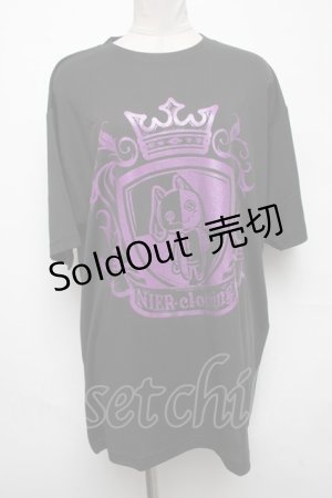画像: NieR Clothing / プリントTシャツ  黒 S-25-03-25-056-PU-TO-AS-ZS