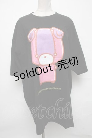 画像: NieR Clothing / ちゃむちゃむTシャツ  黒 S-25-03-25-057-PU-TO-AS-ZS