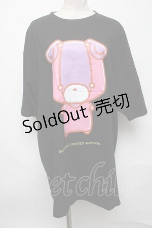 画像: NieR Clothing / ちゃむちゃむTシャツ  黒 S-25-03-25-058-PU-TO-AS-ZY