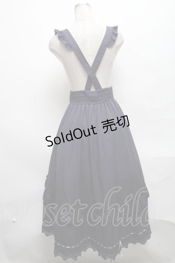画像2: axes femme /サス付スカート  紺 S-25-03-25-073-AX-TO-ET-ZS (2)