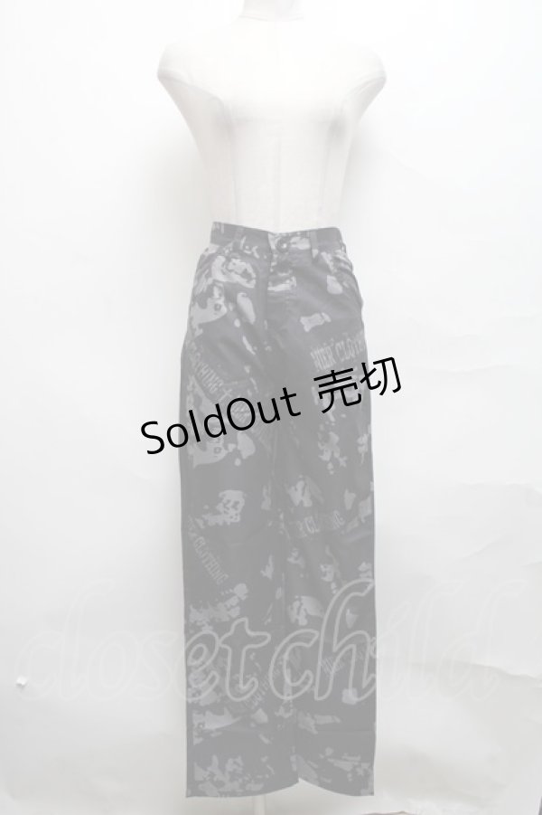 画像1: NieR Clothing / 転写プリントパンツ   S-25-03-25-082-PU-PA-HR-ZS (1)