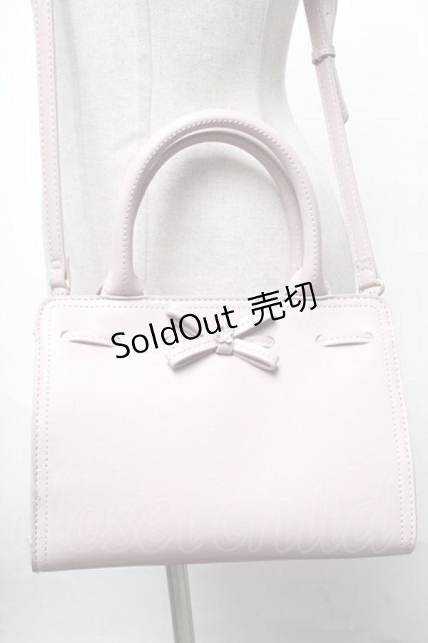 画像1: m petit by misako / リボンショルダーバッグ  ピンク S-25-03-25-011-LO-BG-AS-ZT-K018 (1)