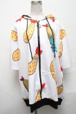 画像1: NieR Clothing / エビフライONEくんパーカー  白 S-25-03-25-019-PU-TO-HR-ZS (1)