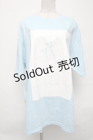 画像: NieR Clothing / プリントTシャツ  サックス S-25-03-25-024-PU-TO-AS-ZS