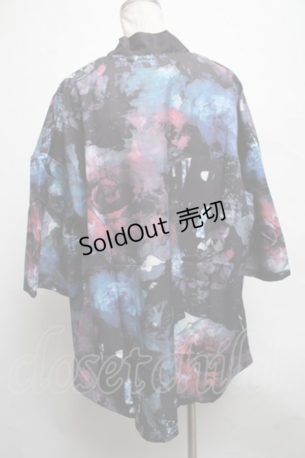 画像2: NieR Clothing / 転写プリント羽織   S-25-03-25-036-PU-BL-HR-ZS (2)