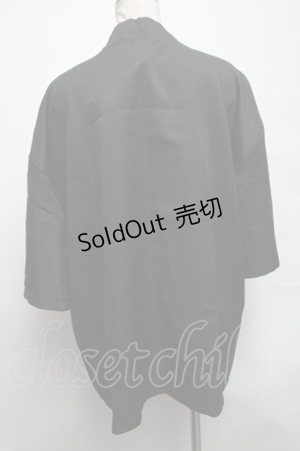 画像2: NieR Clothing / 兎刺繍羽織  黒 S-25-03-25-037-PU-BL-HR-ZS (2)