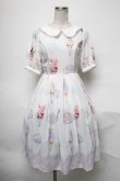 画像1: axes femme kawaii / アイス柄半袖ワンピース  白 S-25-03-28-054-AX-OP-AS-ZS (1)