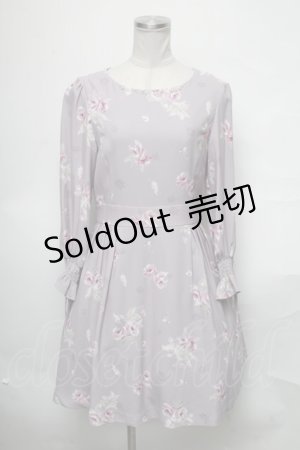 画像: LODISPOTTO / 花柄ワンピース  グレー S-25-03-28-056-LO-OP-AS-ZS
