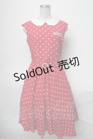 画像: Jane Marple / ドットワンピース  赤 S-25-03-28-057-JM-OP-AS-ZS
