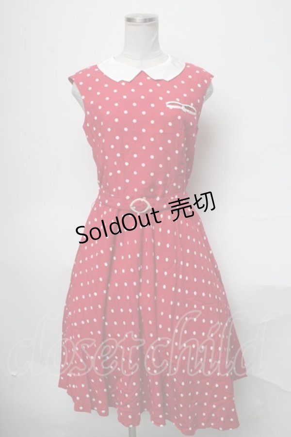 画像1: Jane Marple / ドットワンピース  赤 S-25-03-28-057-JM-OP-AS-ZS (1)