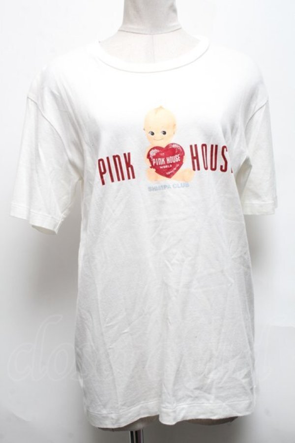 画像1: PINK HOUSE / キューピープリントＴシャツ  オフ S-25-03-28-012-LO-TO-ET-ZS (1)