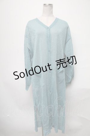 画像: jouetie / ラメロングカーディガン  ブルー S-25-03-28-031-EL-TO-HR-ZS