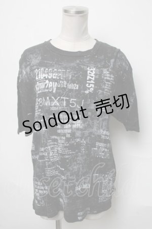 画像: HN+DIE / プリントTシャツ  黒 S-25-03-28-036-HN-TS-HR-ZS