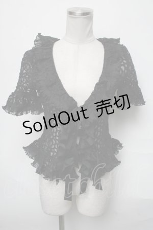 画像: Juliette et Justine / レースフリルボレロ  黒 S-25-03-28-041-CL-TO-HR-ZS