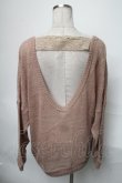画像2: HYSTERIC GLAMOUR / 背中開きラメニット  ベージュ S-25-03-28-046-PU-TO-HR-ZT129 (2)