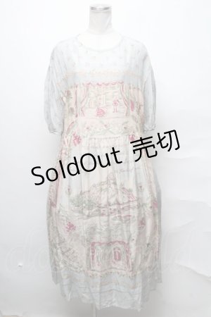 画像: Jane Marple / Edinburgh souvenirsパフィースリーブドレス  グレー S-25-03-31-048-JM-OP-AS-ZS