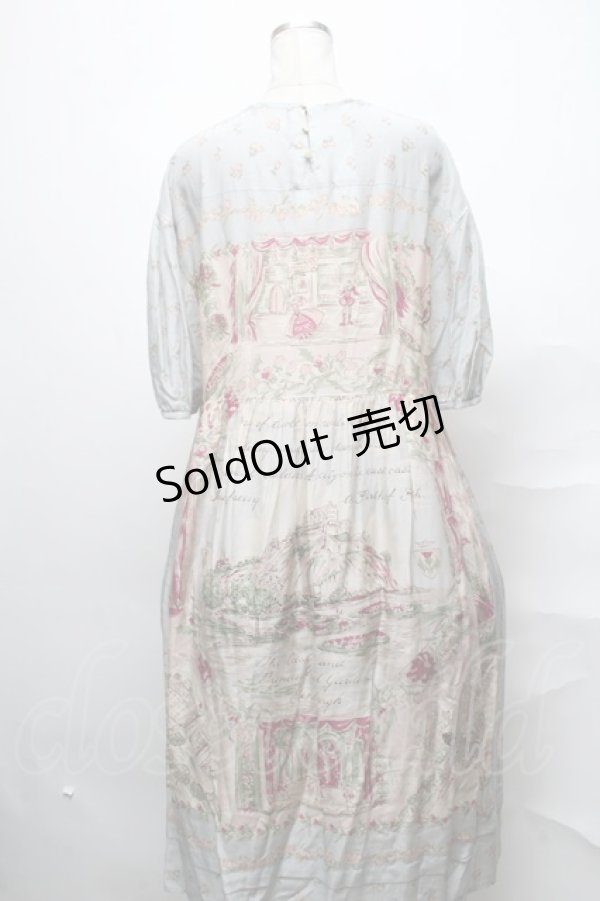 画像2: Jane Marple / Edinburgh souvenirsパフィースリーブドレス  グレー S-25-03-31-048-JM-OP-AS-ZS (2)