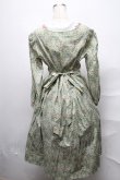 画像2: Jane Marple / Liberty William Morris いちご泥棒ワンピース  グリーン S-25-03-31-049-JM-OP-AS-ZS (2)