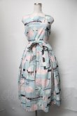 画像1: Jane Marple / Jolies broderies apron dress  ブルーグレー S-25-03-31-065-JM-OP-AS-ZS (1)