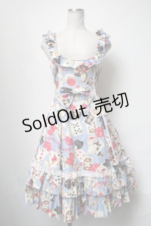 画像: metamorphose / Wonder Cardフレアジャンパースカート 1 サックス S-25-03-31-067-ME-OP-AS-ZS