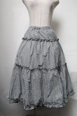 画像1: m petit by misako / NINA'Sギャザースカート  黒ｘ白 S-25-03-31-073-LO-SK-AS-ZS (1)