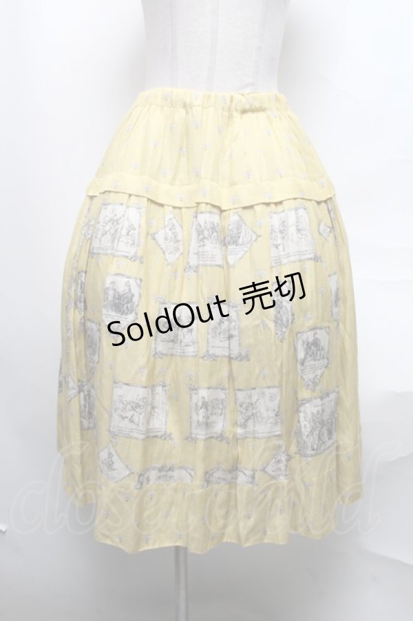 画像1: Jane Marple / Spirit of libertyフラッフィースカート  イエロー S-25-03-31-075-JM-SK-AS-ZS (1)