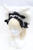 画像1: 危機裸裸商店 / 角&リボンヘッドドレス  黒ｘ白 S-25-03-31-006-GO-AC-HR-ZS (1)