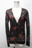 画像1: HYSTERIC GLAMOUR / リップラメカーディガン  黒 S-25-03-31-010-PU-SK-HR-ZS (1)