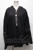 画像1: REFLEM / ピアスリングプルオーバーパーカー  黒 S-25-03-31-028-PU-TO-HR-ZS (1)