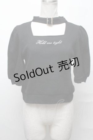 画像: Ank Rouge / リブトップス  黒 S-25-03-31-030-CA-TO-AS-ZS