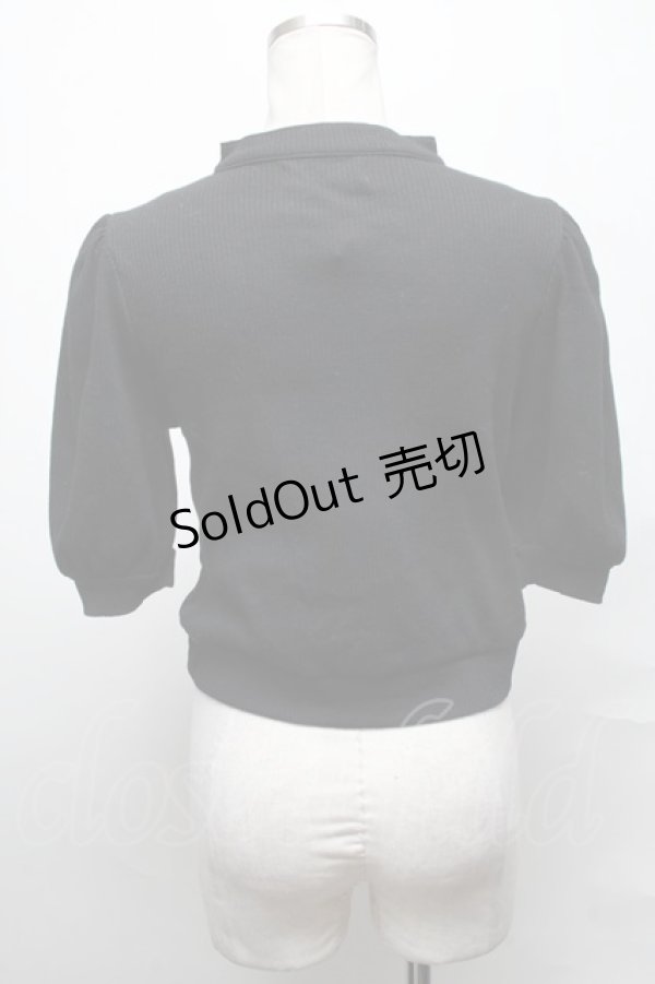 画像2: Ank Rouge / リブトップス  黒 S-25-03-31-030-CA-TO-AS-ZS (2)