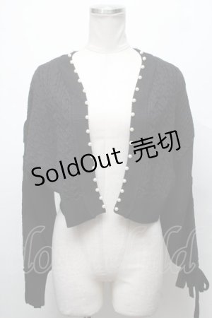 画像: evelyn / レースアップリボンボレロ  黒 S-25-03-31-031-LO-TO-AS-ZS