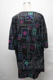 画像2: LISTEN FLAVOR / 麻雀フルグラフィックビッグTシャツ  黒 S-25-03-31-033-PU-TO-AS-ZS (2)