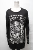画像1: KILL STAR / pt長袖カットソー  黒 S-25-03-31-034-SL-TO-AS-ZS (1)