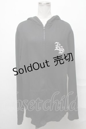 画像: KILL STAR / ロゴパーカー  黒 S-25-03-31-036-SL-TO-HR-ZS