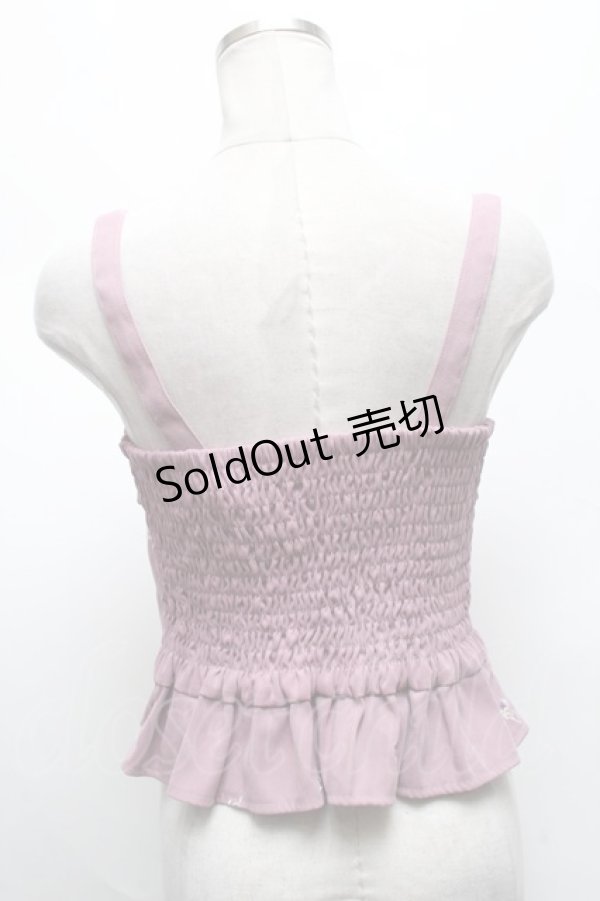 画像2: LIZ LISA / TOP刺繍ビスチェ  ピンク S-25-04-01-039-LO-TO-AS-ZS (2)