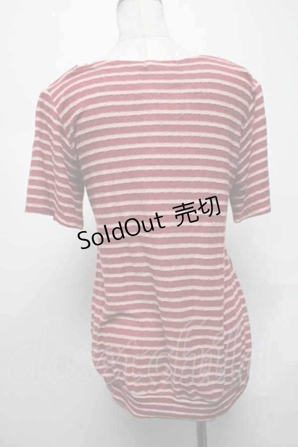 画像2: axes femme / 巻バラボーダートップス  レッド S-25-04-01-046-AX-TO-HR-ZS (2)