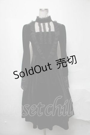 画像: DARK IN LOVE / Benedictine Gothic Mourning Dress M 黒 S-25-04-01-052-PU-BL-HR-ZS