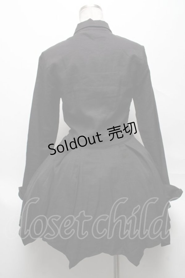 画像2: DARK IN LOVE / Gothic sexy mesh heart pleated collar bow dress S 黒 S-25-04-01-055-PU-OP-HR-ZS (2)