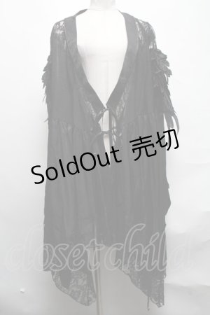 画像: DARK IN LOVE / Gothic lace hollow shoulders kimono dress S 黒 S-25-04-01-057-PU-TO-HR-ZS