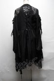 画像2: DARK IN LOVE / Gothic lace hollow shoulders kimono dress S 黒 S-25-04-01-057-PU-TO-HR-ZS (2)