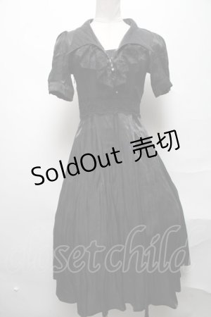 画像: DARK IN LOVE / Glamorous sparkling queen lapel party dress S 黒 S-25-04-01-059-PU-TO-HR-ZS