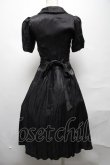 画像2: DARK IN LOVE / Glamorous sparkling queen lapel party dress S 黒 S-25-04-01-059-PU-TO-HR-ZS (2)